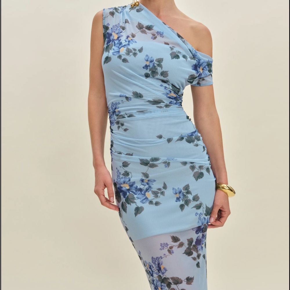 Reformation Adrielle Knit Dress Blue - Size XS